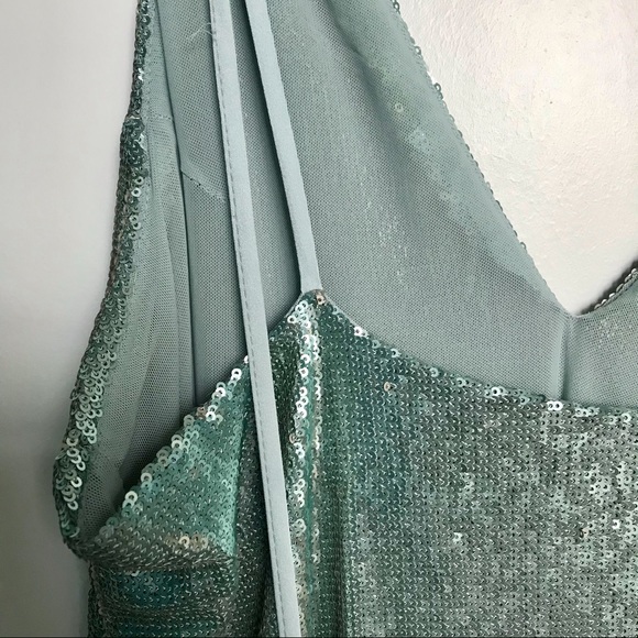 Free People Ice Blue Sequin Mini Dress 🧊 - Picture 6 of 6